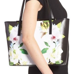 Ted Baker Forget Me Not Leather Shoulder Tote